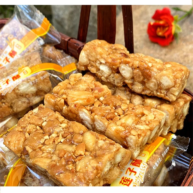 蓮子酥特產傳統手工硬脆酥懷舊零食糕點花生沙琪瑪