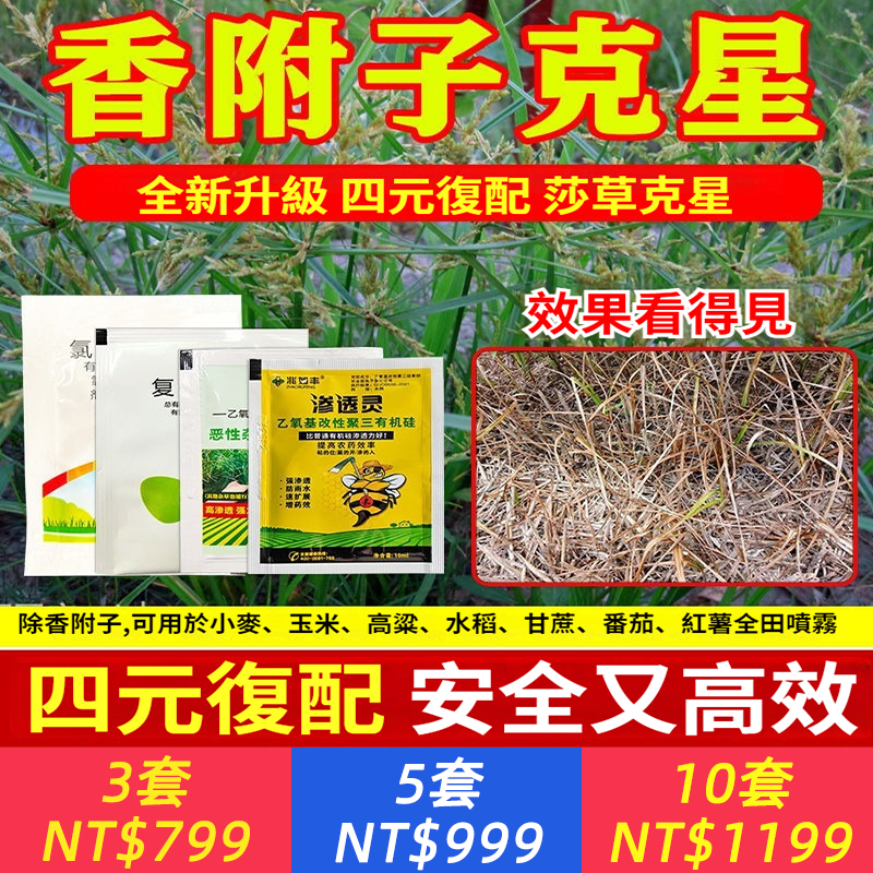 香附子除草套裝強效升級版四合一新配方滁異形莎草科除草劑