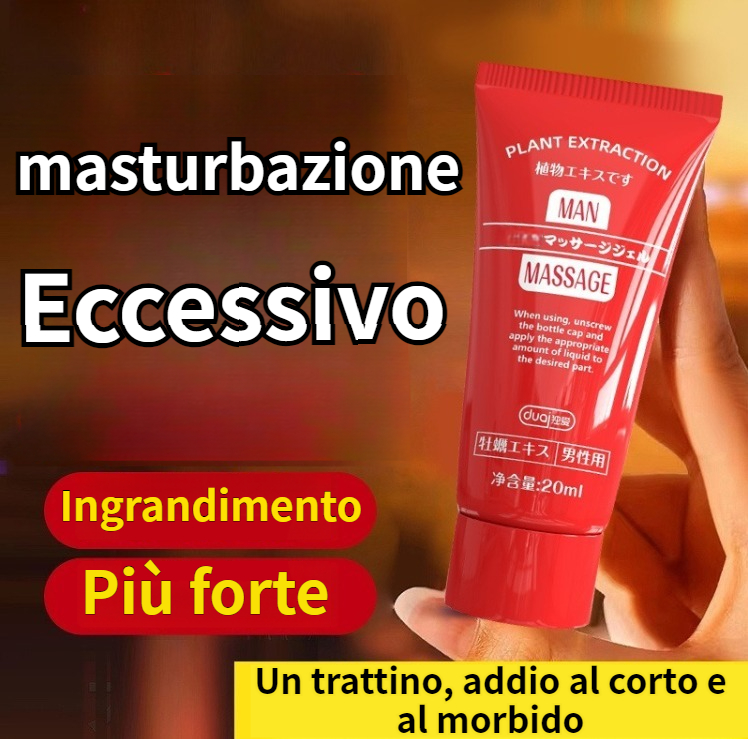 [Fornito appositamente dagli attori AV giapponesi! Applicabile una sola volta e dura tutta la notte, formula segreta da laboratorio giapponese, non provoca intorpidimento e non necessita di lavaggio, delicato e forte, indurente per uso esterno, senza effetti collaterali, senza dipendenza] Gel per uomo, crescita a lunga durata, durezza e allungamento del pene, crema per l'ingrandimento del pene che ripara i corpi cavernosi.