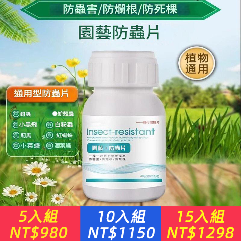 花卉果蔬防驅蟲片 園藝防蟲片 除蚜蟲薊馬白粉虱生物糖化硼肥片盆栽果花卉防爛根