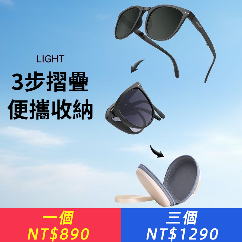 眼鏡可折疊墨鏡防紫外線超輕量登山運動防滑高清防曬防強光鏡