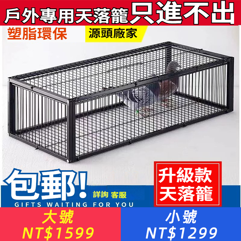 新款塑脂天落收鴿神器加密只進不出戶外養殖收鴿籠回收器用品用具