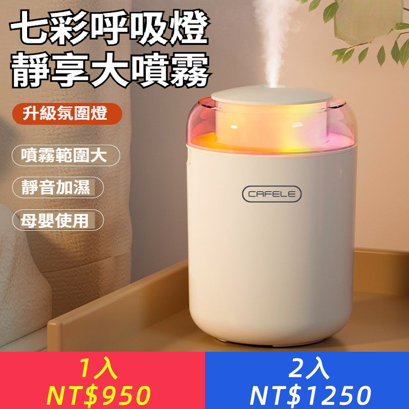 加濕器臥室小型家用空調房宿舍靜音清晰客廳辦公桌面除菌凈化空氣