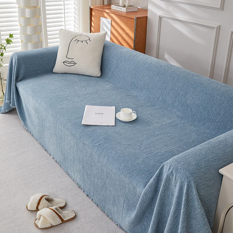 四季通用｜防水防污抑菌雪尼爾沙發巾｜人字紋設計，讓家居更美好