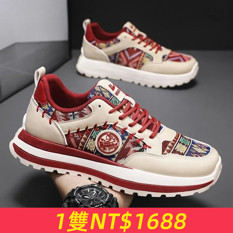 男鞋2026新款時尚防臭厚底阿甘運動鞋男款潮流時尚休閑鞋