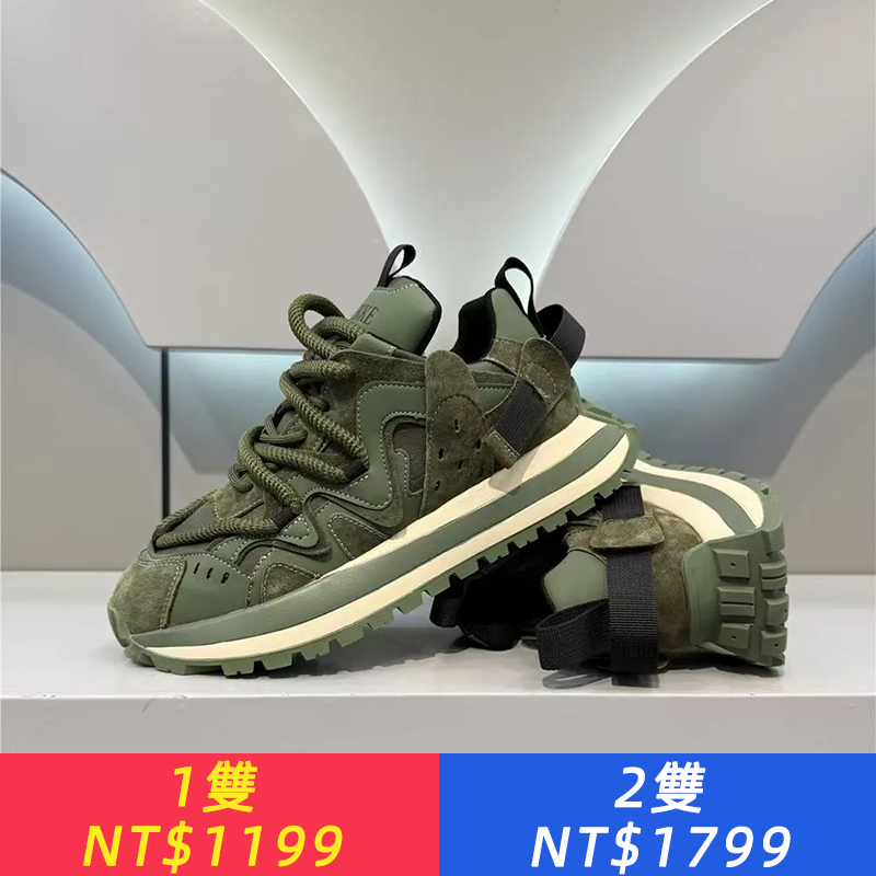 男鞋2026春季新款潮流休閑百搭阿甘鞋厚底小眾防滑耐磨時尚老爹鞋