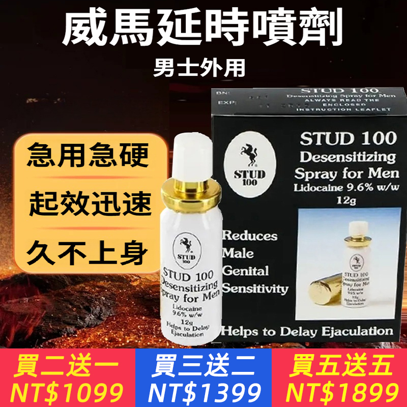 金蓋扁盒威馬延時噴劑12g 男士外用房事延時